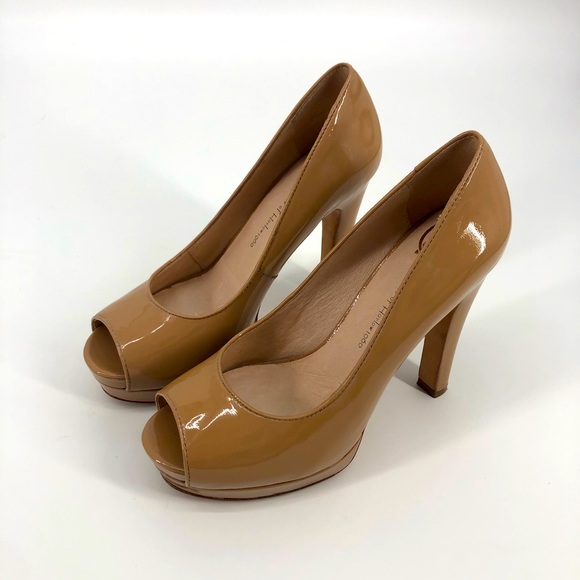House of Harlow 1960 Shoes - House of Harlow 1960 Nude Peep Toe Pumps Sz 38